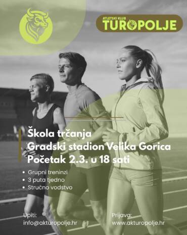 Škola trčanja AK Turopolje kreće 2. ožujka